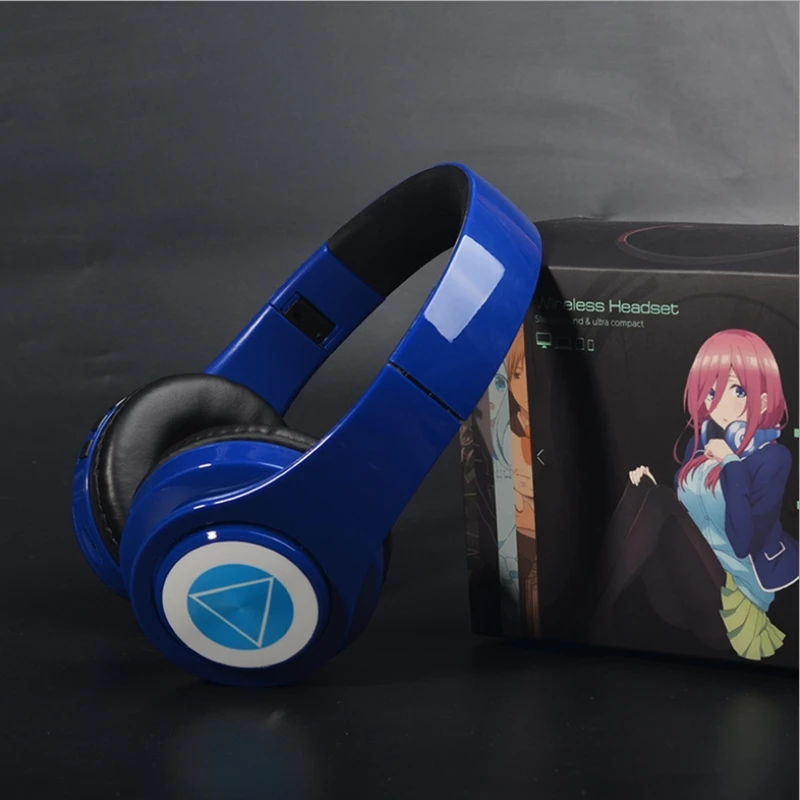 

Cosplay Miku Nakano Sanken Wireless Wired 2 in1 Bluetooth Headset Anime Go-Toubun no Hanayome The Quintessential Headphones