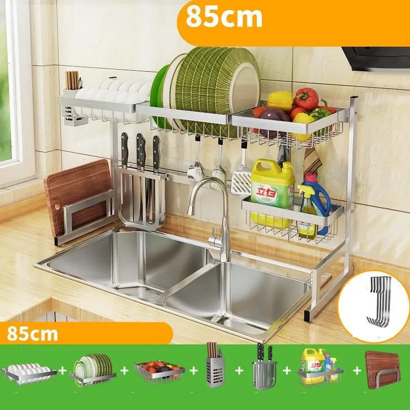 Kuchnia Keuken аксессуары Органайзер из нержавеющей стали Organizador Cocina Mutfak Cozinha кухонный