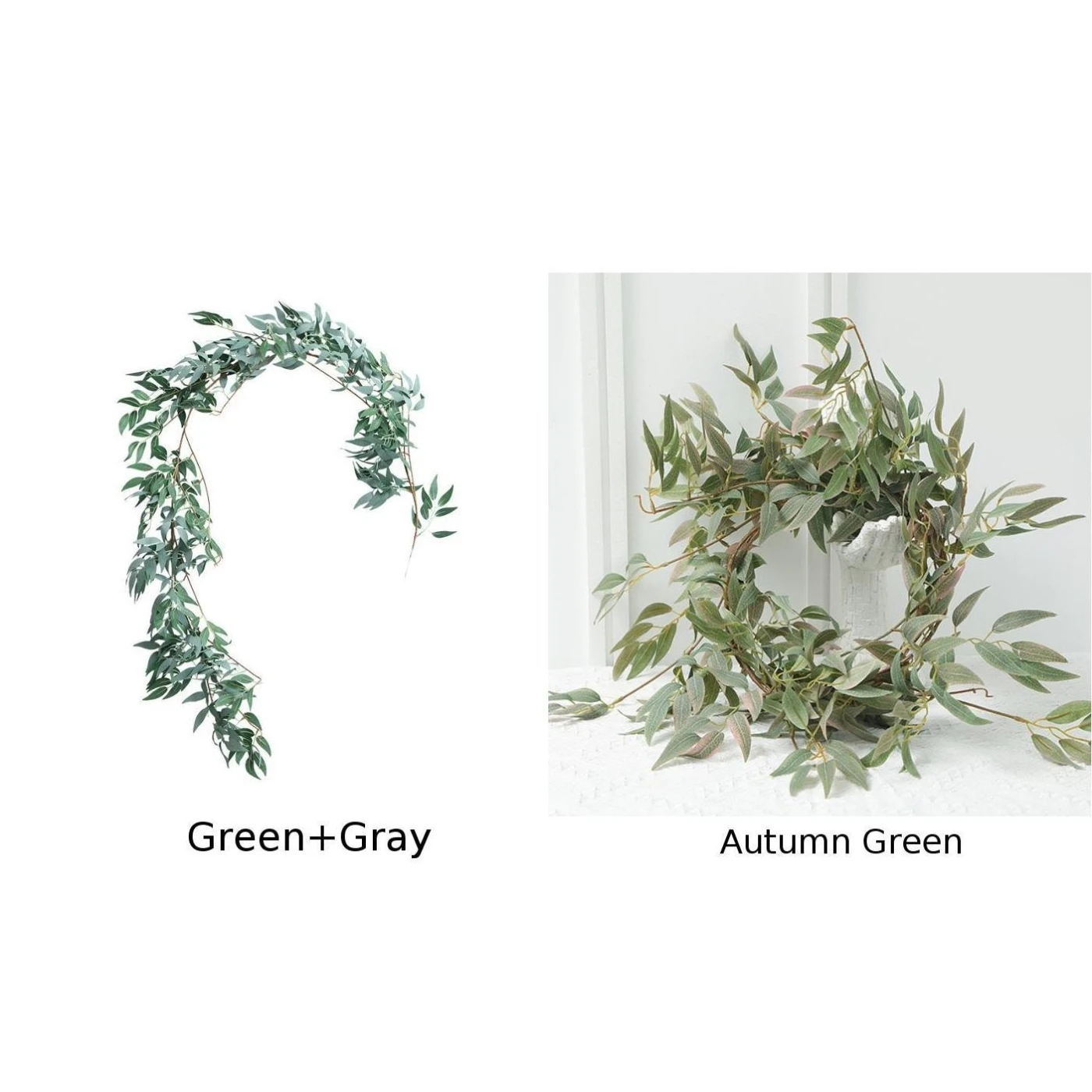 Живой искусственный лоза Цветочная Гирлянда 1 7 м листья ивы поддельные плетеные