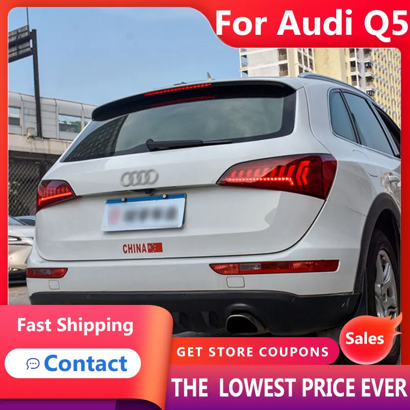 

HANA For Audi Q5 tail lamp 2010-2018 Q5 modified led running tail lamp and LED Rear Lamp with Dynamic turn signal