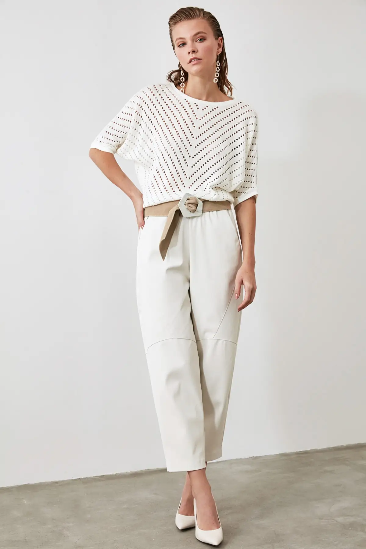 

Trendyol Cellular Knitwear Sweater TWOAW21KZ1087