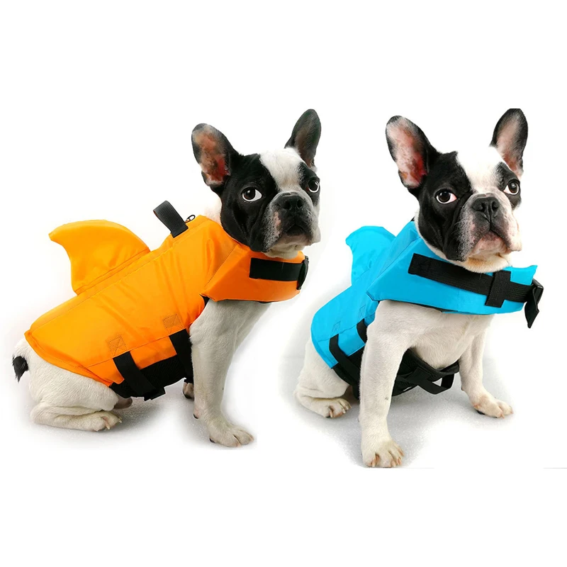Собака спасательный жилет летние Акула животное собачья одежда собаки для