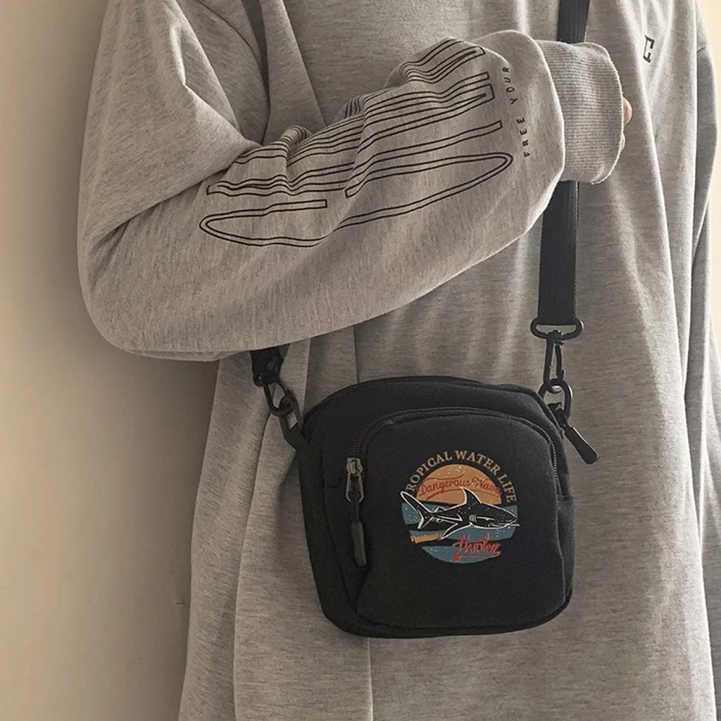 25 # волшебная рыба Женская Холщовая Сумка Корейская мини-Студенческая сумка для