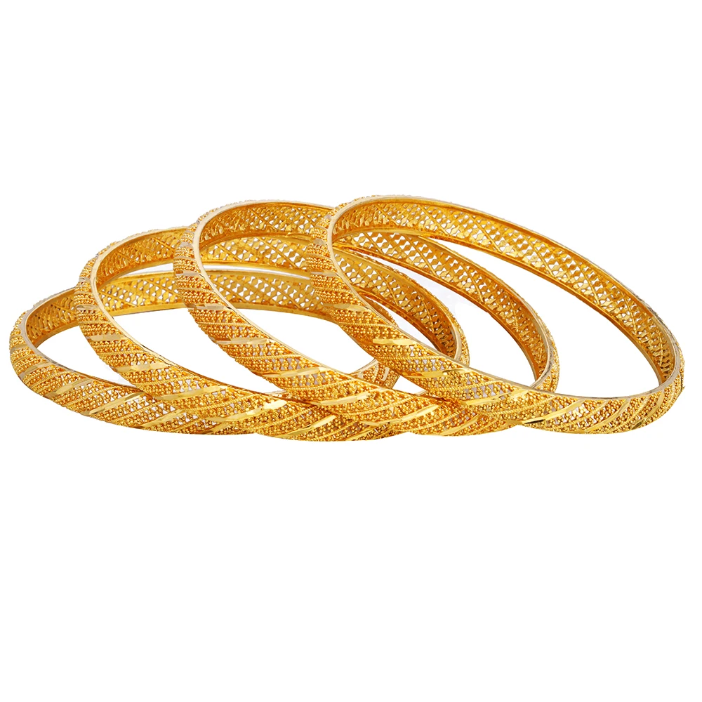 Ethlyn 4 шт./лот свадебные браслеты золотого цвета для женщин невесты