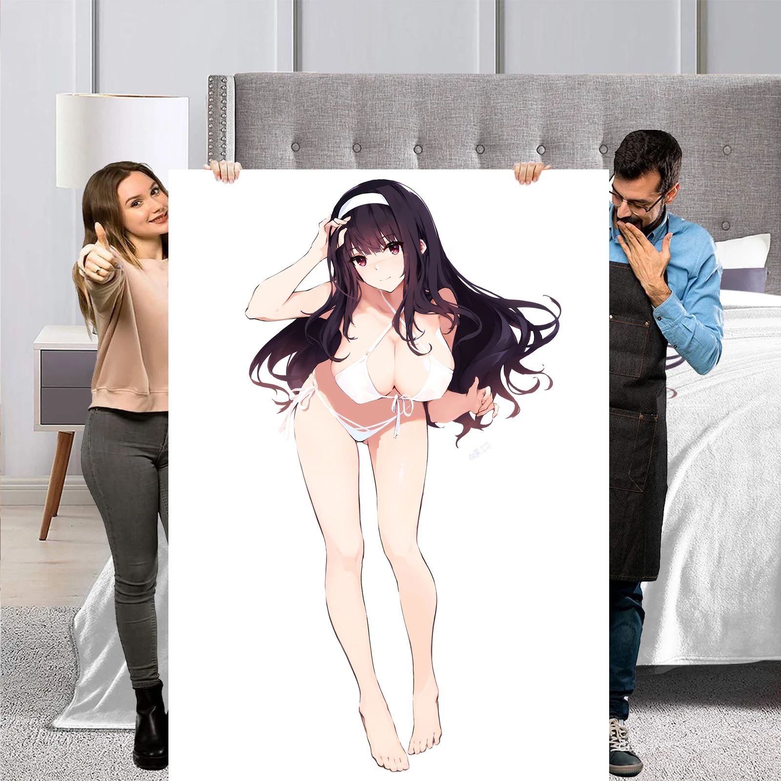 

Hentai Anime Blanket H Anime Poster Blanket Sexy Nudity Women Poster Fleece Blanket Hentai Image Sexy Adult Manga Merch Blanket