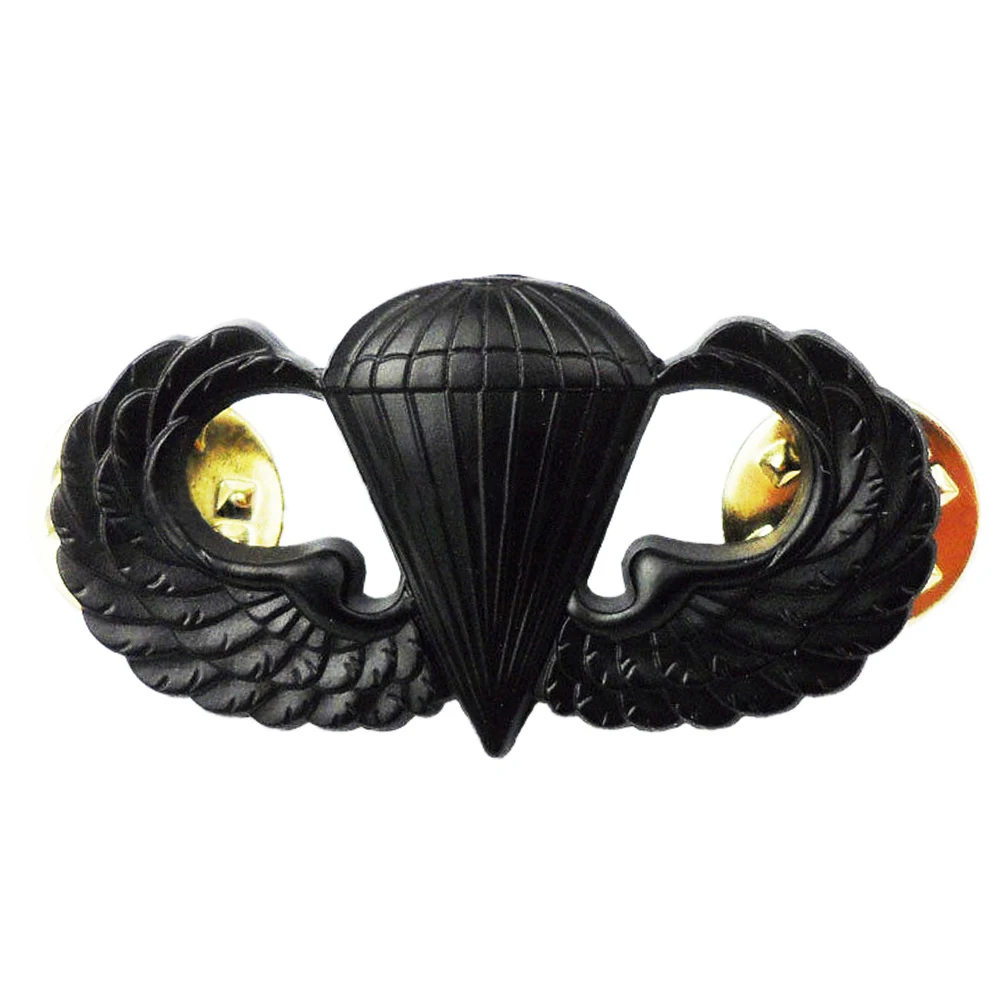 Армии США воздухе ПАРАШЮТИСТА прыгать значок WINGS INSIGNIA PIN Черный |