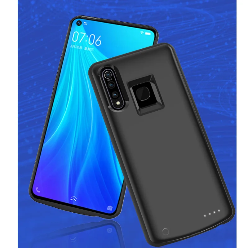 Ударопрочный Тонкий чехол-аккумулятор для VIVO Z5x Power Bank Charing чехол s силиконовая