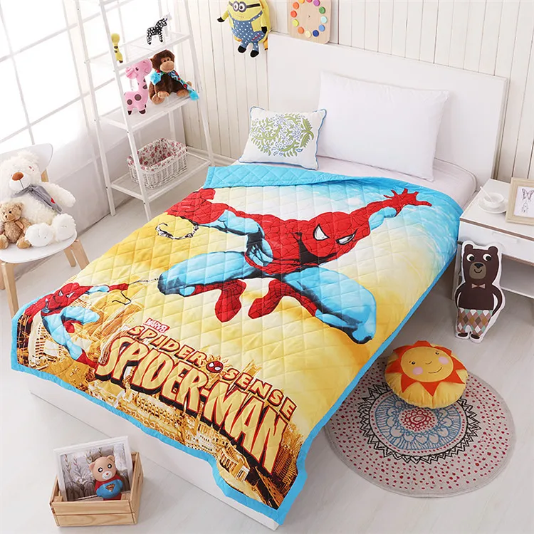 Frozen Elsa Anna thin comforter disney 3d Cartoon summer quilt cotton cover child boy bedroom decor soft blanket girl bedspread | Дом и сад