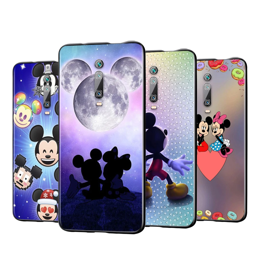 

MicMickey Mouse Cute Smart Soft TPU Cover For Xiaomi Redmi K40 Gaming K30i K30T K30S K30 Ultra K20 10X Pro Black Phone Case