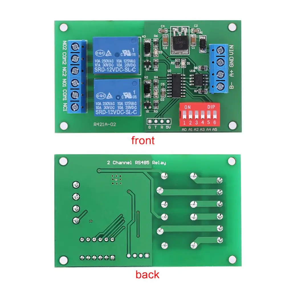 1 шт. RS485 Реле RTU & AT Command 2 PC UART плата PLC контроллер серийный порт Swit | Обустройство