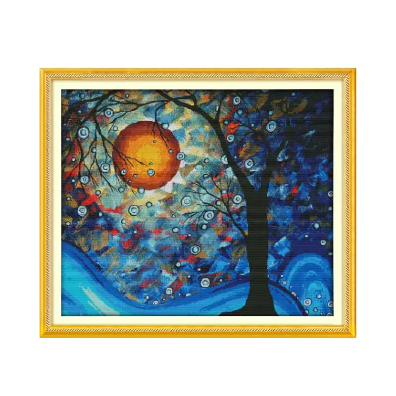 Набор для вышивки крестиком с изображением дерева мечты 14ct 11ct|Упаковка| |