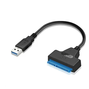 Кабель USB 3,0 SATA 3, адаптер Sata к USB 3,0 2,0 до 6 Гбитс, 22-контактный кабель Sata III для внешнего жесткого диска 2,5 дюйма SSD