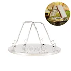 Plate Rack на открытом воздухе Нержавеющаясталь тостер Складная Портативный 4 ломтики хлеба Подставка Для Сковороды Кемпинг Гриль-барбекю инструменты