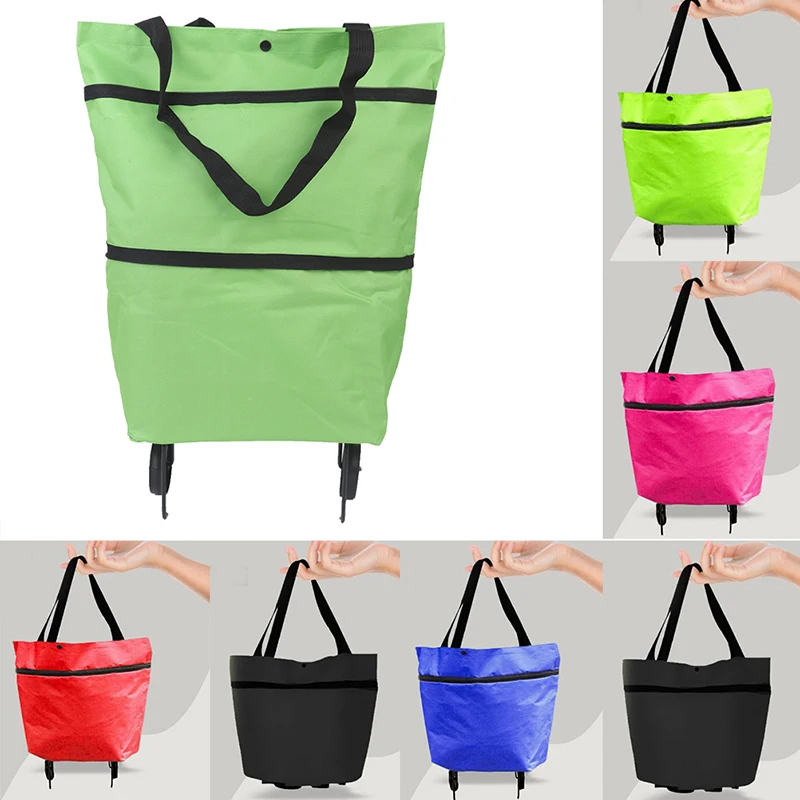 

Новая складная сумка для покупок, сумка-Тележка для покупок продуктов на колесах, сумка для покупок овощей, органайзер для покупок, Портатив...