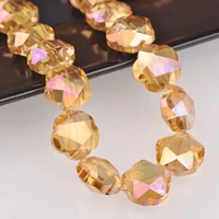 5pcs 20mm big flower faceted crystal glass loose crafts beads for jewelry making diy