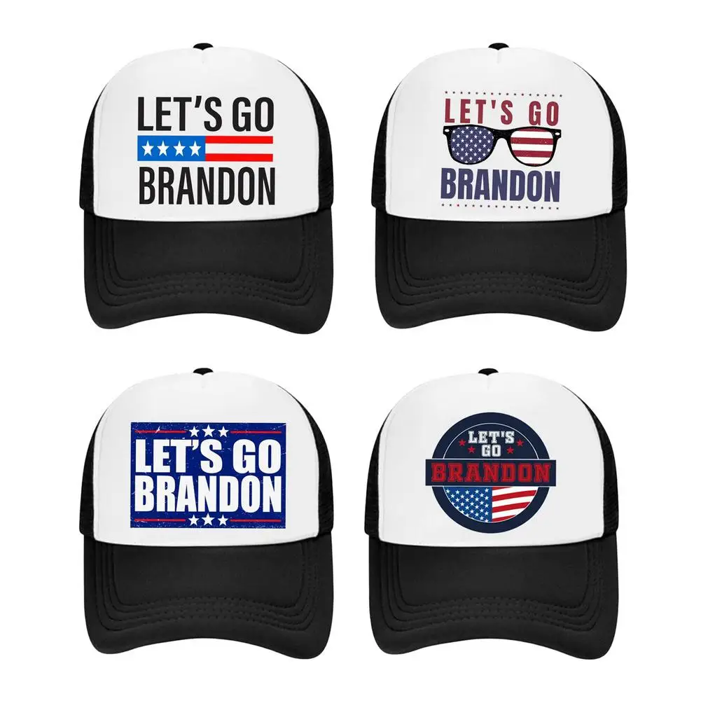 

Outdoor Sun Hat Let's Go Brandon Classic Adult Men And Women Baseball Cap Medium Profile Nylon Mesh Backing Superior Classic
