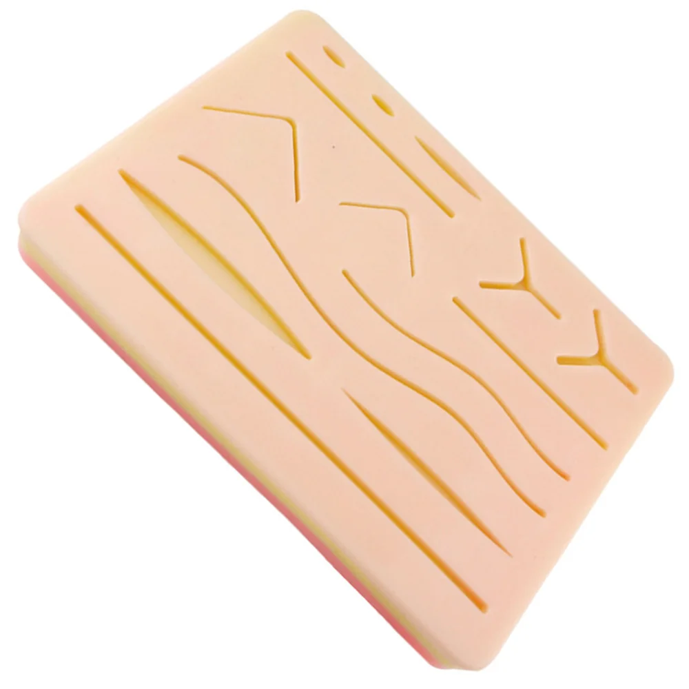 

1pc Realistic Suture Training Supplies Silicone Suture Artificial Skin Module