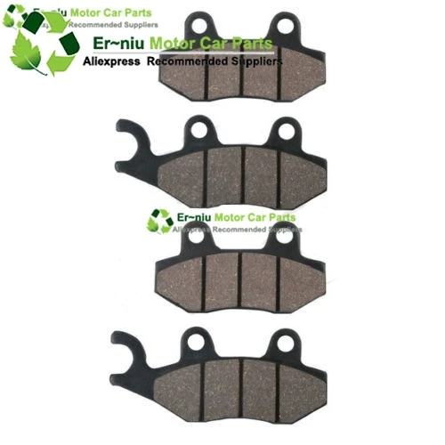 

4 Pcs Semi-Metallic Front Rear Brake Pads For YAMAHA ATV YXR 700 RHINO 2008