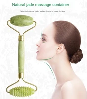 facial massage jade roller face body head neck nature beauty device massage stone make up jade gua sha beauty tool