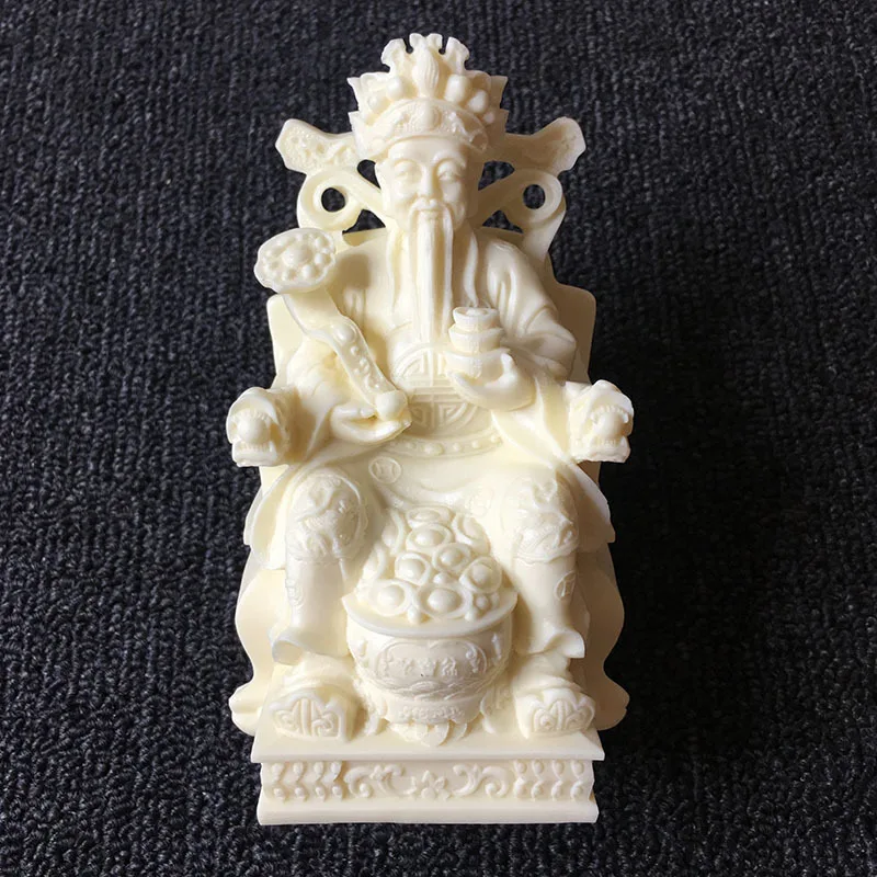

Ivory Fruit Carving God Of Wealth Home Living Room Office Desktop Decoration Figurines Miniatures Ornaments Statues Sculpture