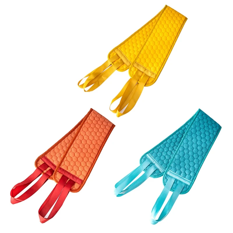 

Double-sided Long Pull Back Strip Bath Rubbing Towel Eco-friendly Easy To Use Deep Clean Exfoliating Back Scrubber For Shower
