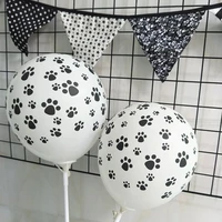 100pcs dog feet latex balloon cartoon print balloons birthday party decoration wedding event decoracion de fiestas y eventos