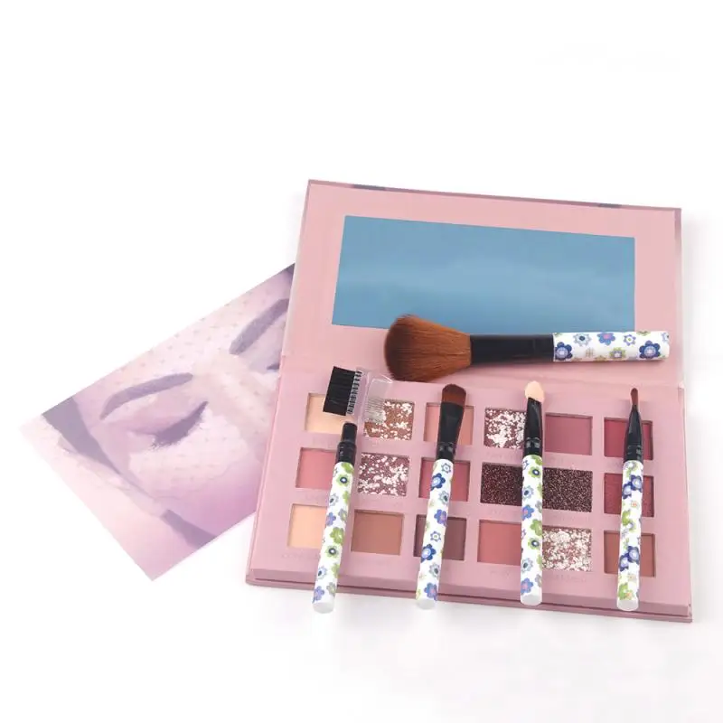 18 цветов мерцающие блестящие тени для век пудра матовые косметика макияж