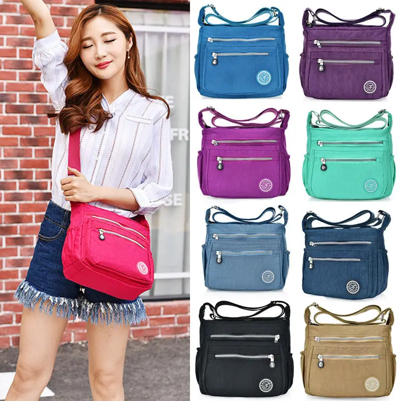 

Women Multi-layer Messenger Bags Ladies Waterproof Solid Canvas Crossbody Bags Bolsas Femininas Multifunction Shoulder Bags