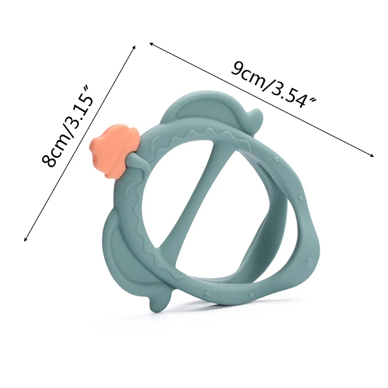 

OOTDTY Newborn 3D Teething Molar Stick Baby Safety Silicone Teether Infants Nursing Dental Care Soother Handheld Chew Toy