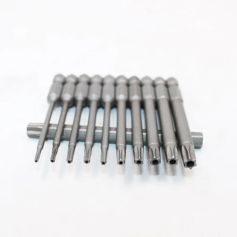 11 шт./компл. 100 мм S2 подделок безопасности сверло Набор отвертка головка 1/4 &quotс