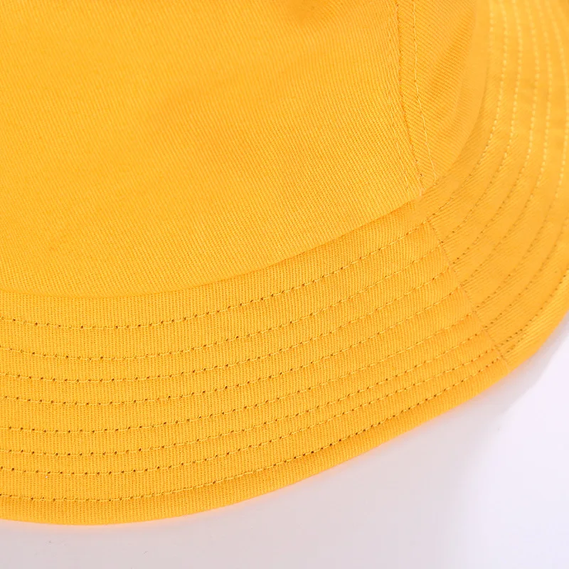 Панама с вышивкой улыбающегося лица для женщин однотонная хлопковая Летняя