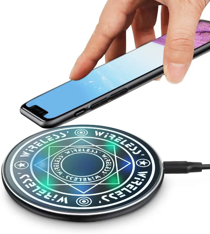Быстрое беспроводное зарядное устройство JE 10 Вт для Samsung Galaxy S10 S9/S9 + S8 Note 9 зарядная