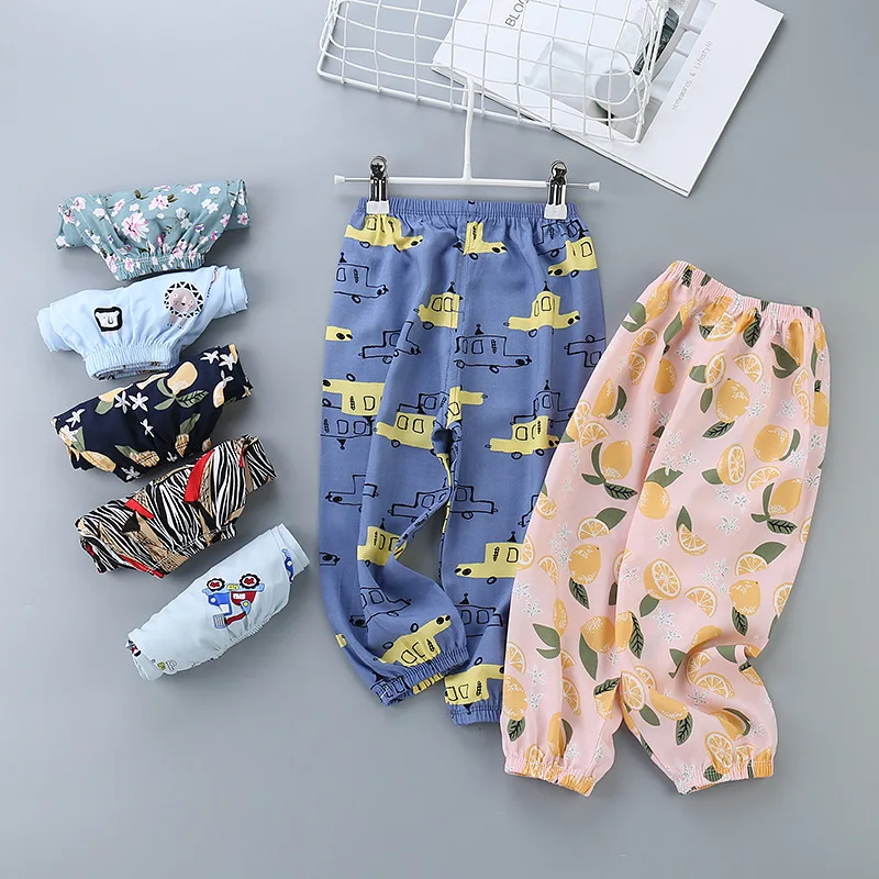 

Baby Boys Girls Casual Anti-mosquito Pants Linen Cotton Pants For 0-4year Kids Enfant Children Trousers Toddler Harem Pantalones