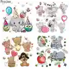 Prajna, мультяшный телефон, наклейки на одежду, термонаклейки, аппликация