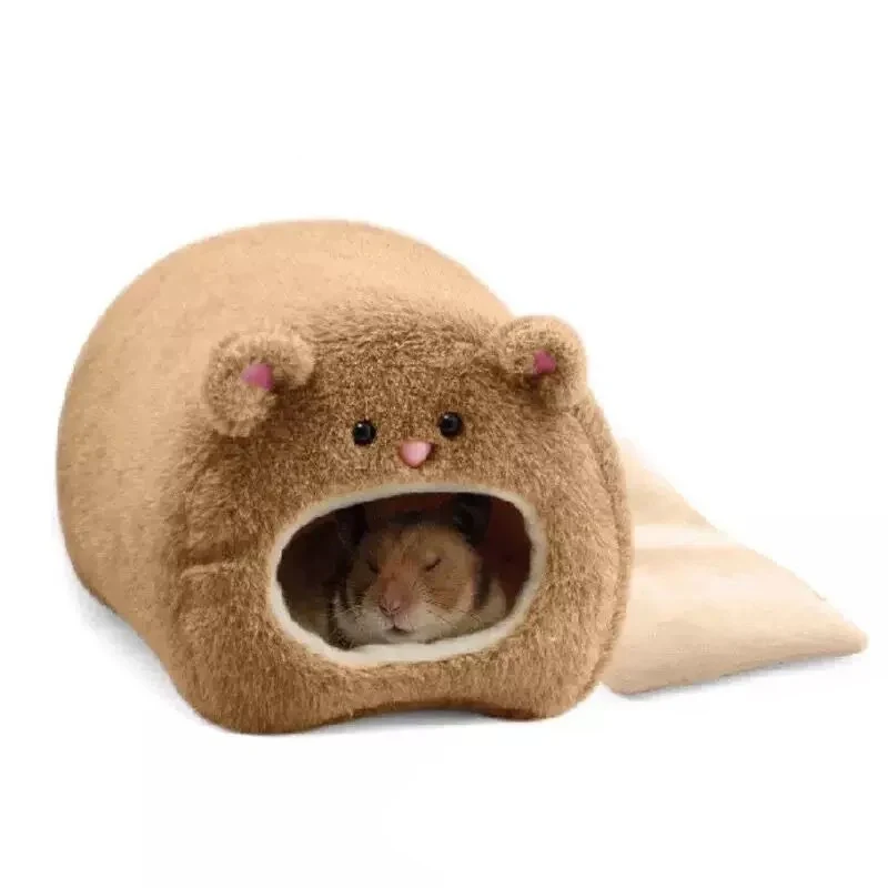 

Cute Hamster Warm Bed Rat Hammock Supplies Hedgehog Nest Winter Pet Toy Hamster Cage House Mall Pet Supplies Hamster Accessories