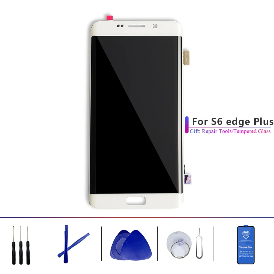 ЖК дисплей SUPER AMOLED с дигитайзером в сборе для SAMSUNG Galaxy s6edge Plus сенсорный экран