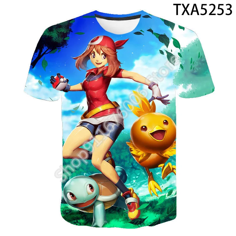 

Fashion Game Pokemon Cool 3D Printed T Shirt Summer Style Men Women Children Short Sleeve Boy Girl Kids Casual Cotton Top Tees