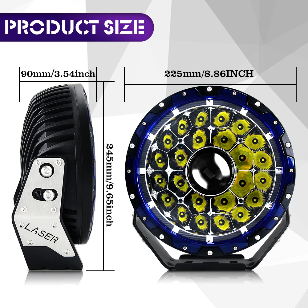 

Daytime Running Light 2000meters 20000lm Offroad 4x4 Car Marine 7inch 8.5inch 9inch LED Driving Laser Work Light