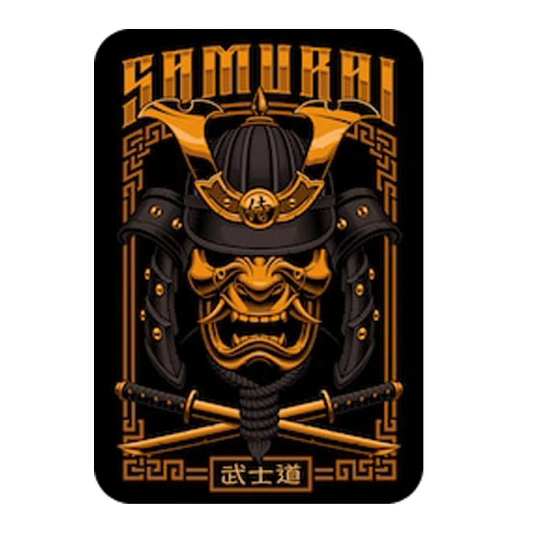 

Interesting Japanese Samurai Warrior-mask Motorcycle Car Sticker Decal Sticker PVC Decal