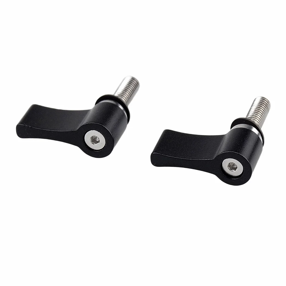 Черное крыло M5 Поворотная универсальная Резьбовая ручка винтовое крепление для