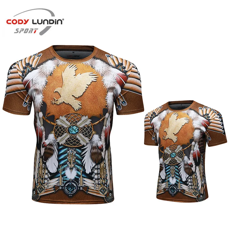 

Men's Running Compression Shirt Gym T Shirts Short Sleeve Quick Dry Workout Sweatshirt Training Fitness Bodybuilding Sport Shirt