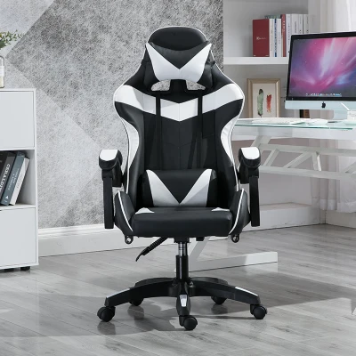 Presale High Quality Boss Office Chair Ergonomic Computer Gaming Chair Internet Seat Household adjustable Reclining Lounge Chair - Цвет: No foot rest white