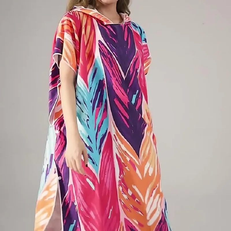 Полотенце-пончо из микрофибры 100x85 см