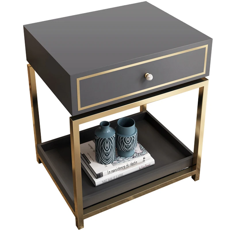 Бесплатная белая черная Современная железная Золотая тумбочка кофейный диван