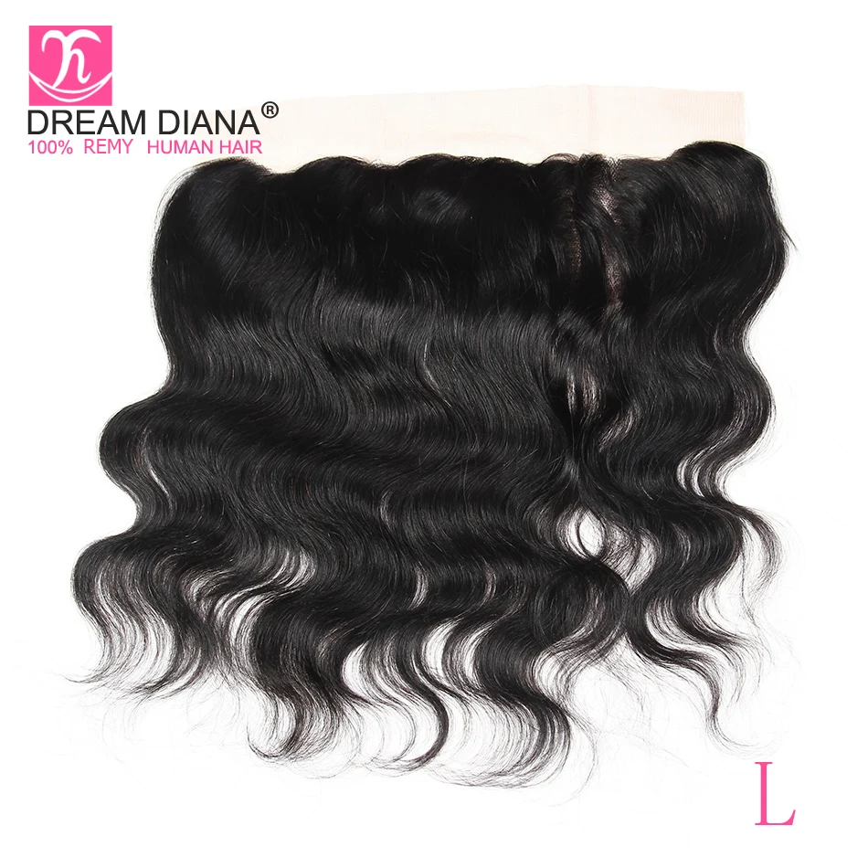 DreamDiana малазийские волнистые пучки с фронтальной 1B 8 &quot-28&quot L Remy волосы кружевной