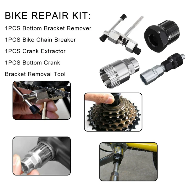 

Bicycle Repair Kit Bottom Bracket Remover Bicycle Repair Kit Bracket Remover