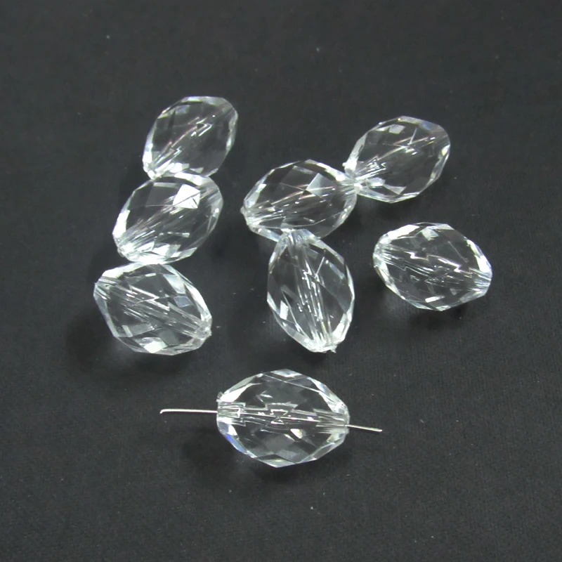 

20mm*14mm 200pcs/bag Clear Acrylic Faceted /Irregular/Jewelry Accessories/DIY Hand Made /Finding Beads