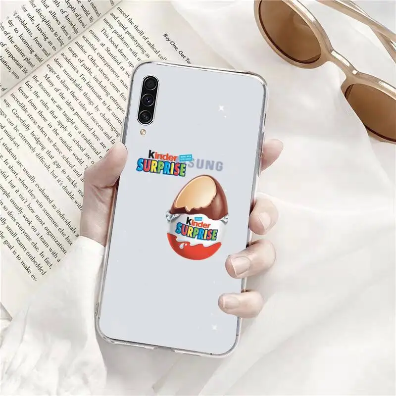 

Chocolate surprise egg Phone Case Transparent for Samsung s9 s10 s20 Huawei honor P20 P30 P40 xiaomi note mi 8 9 pro lite plus