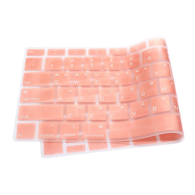 Silicone Laptop Korean Keyboard Cover Skin for MacBook Newest Air 13" Release A1932 with Retina Display