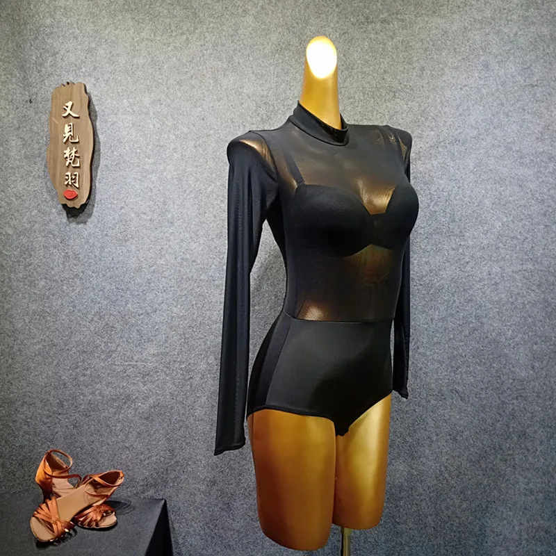 Боди для женщин топ бальных танцев латиноамериканские трико женская одежда